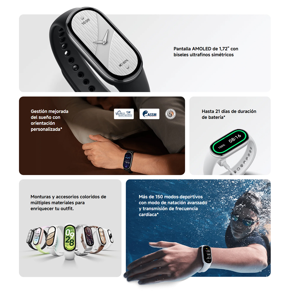 XIAOMI SMART BAND 10 CLACIER GRIS